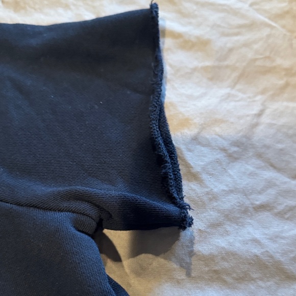 Eileen Fisher Black Terry Midi Dress - Picture 3 of 5